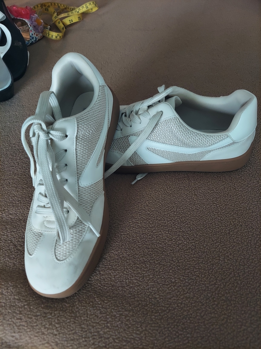 Dolce Vita White Low-Top Sneakers